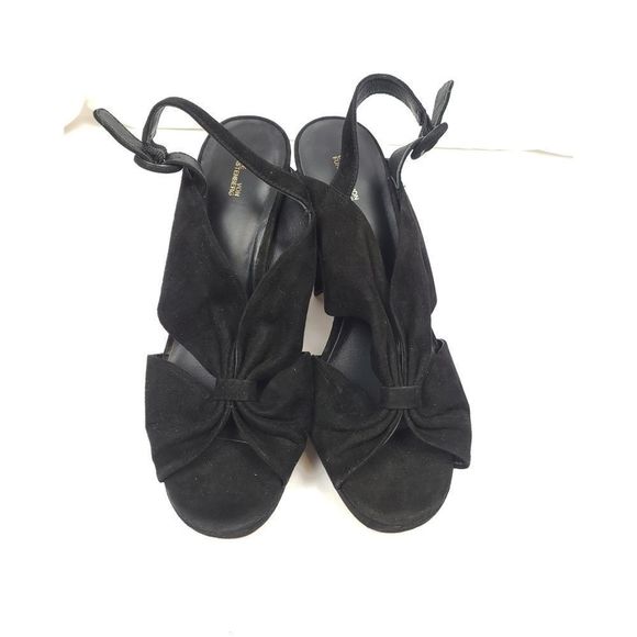 Diane Von Furstenberg Suede Triangle Heels [B17] - Picture 3 of 10